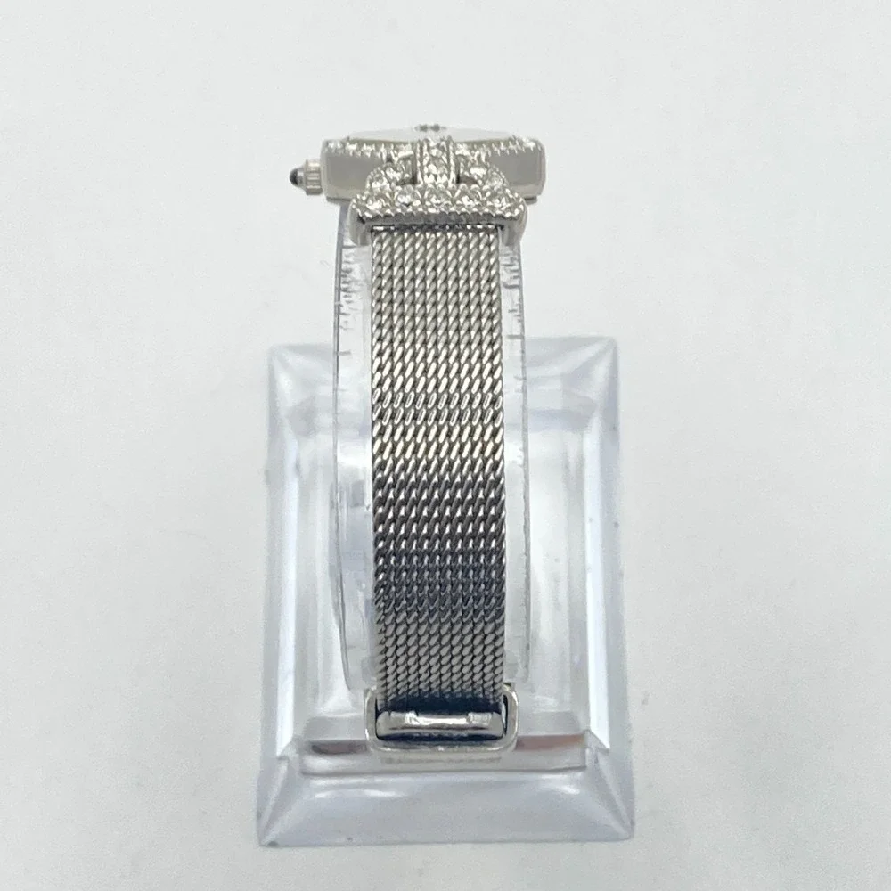 Elizabeth Taylor Avon Women's Watch Silver Tone Crystals Art Deco New Battery